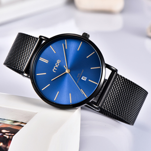 Wholesale simple shiny dial quartz watch men