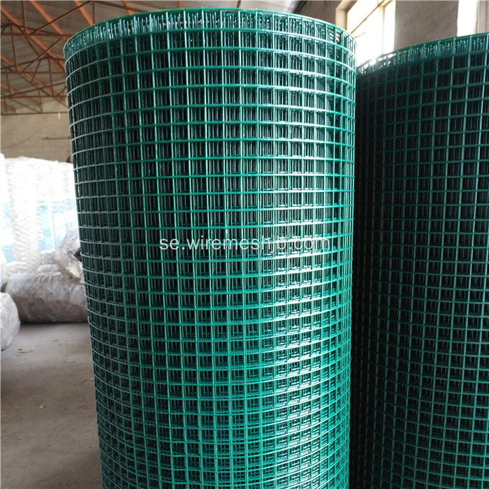 Mörkgrön PVC Belagda Svetsade Wire Mesh Rolls