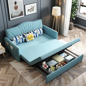 Moderna cama de día plegable multifuncional para apartamentos pequeños: sofá de almacenamiento