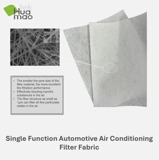 Single Function Automotive Air Conditioning Filter Fabric