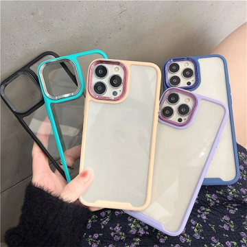 Luxury Shockproof Case for iPhone 15/14/13/12/11 Pro Max X XR XS - Clear Hard Acrylic Back Cover