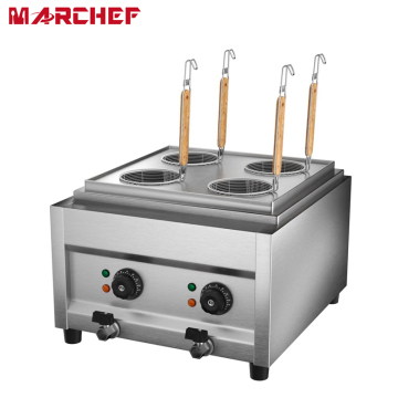 CE Certified Stainless Tabletop Commercial Pasta Cooker with Lifting Basket