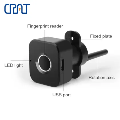Square Furniture Mini Smart Fingerprint Cabinet Lock
