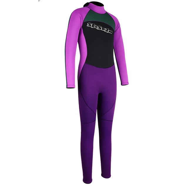 Seaskin Back Zip Childrens Long Wetsuit