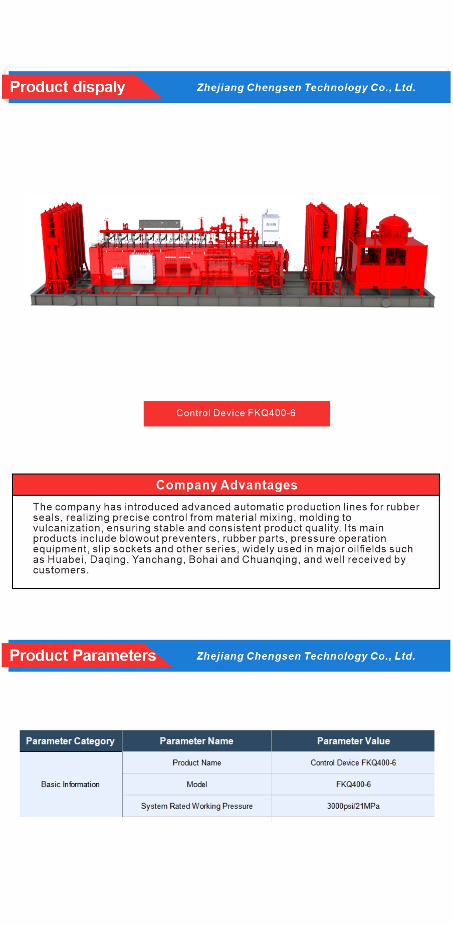 Wellhead Blowout Preventer Control Unit