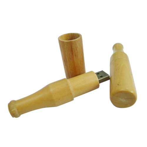 Eco-friendly LOGO Customized Wood Bottle Pendrive