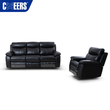 MANWAH CHEERS 3+1 Leather Recliner Sofa Set: New Design Manual for Living Room Furniture