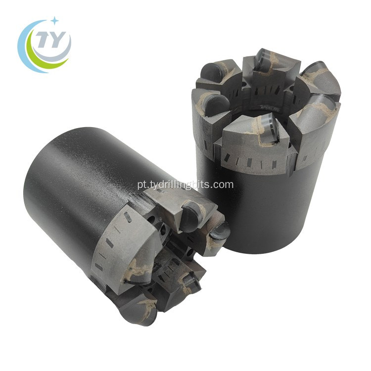 Matrix Body NQ3 PDC Core Bit para perfuração