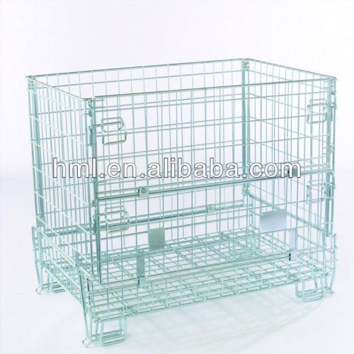 Foldable And Demountable Mesh Pallet Crate, High Quality Foldable And