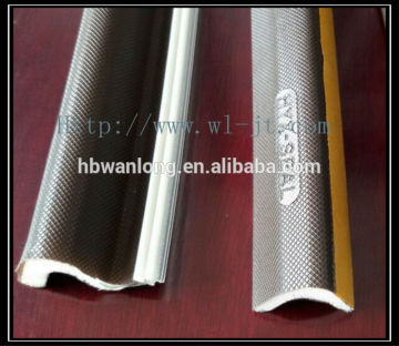 Rubber window channels in Aluminum profiles RS08
