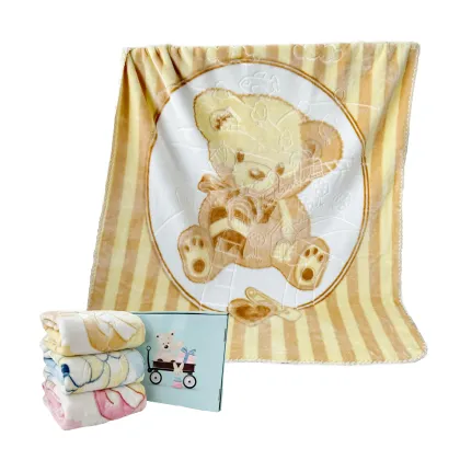Wholesale Super Soft Eskimo Mink Raschel Blankets for Babies