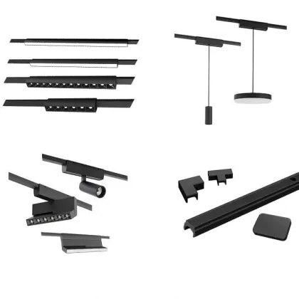 24V Surface LED Track Lighting System for Home Track Lights