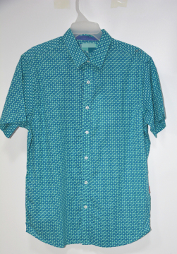 Casual Summer Printed Button Down Short Sleeve Shirt