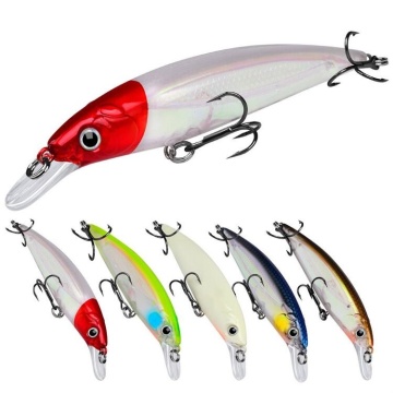 High Quality 7g 9cm Minnow Bait with Artificial Eyes Fishing Lures