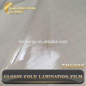 Sav/Pvc Self Adheisve Vinyl Cold Lamination Film For Raincoat And Tablecloth