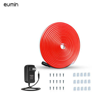 EUMIN 5M LED Strip Light with Silicone Material - Home Use Illusion Neon Lights