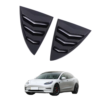 Carbon Fiber Rear Window Triangular Louver Decoration for Tesla 2019 Model 3