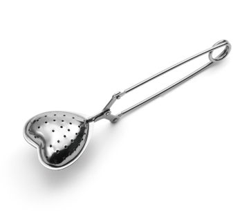 Stainless steel heart shaped tea infuser with handle