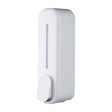 White Wall Mount Plastic Liquid Hand Soap Dispenser 350ml