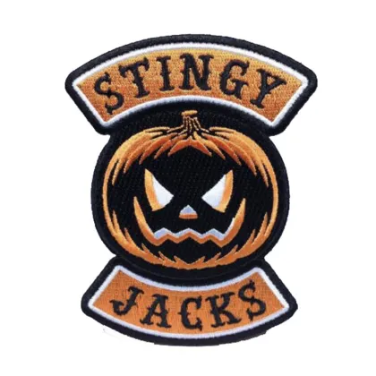 Halloween Pumpkin Witch Ghost Haunted Embroidery Patch