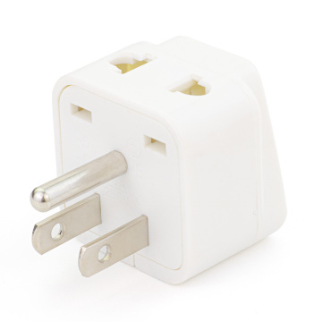 Worldwide Universal 2 Gang Socket US Plug Adapter Mini Travel Kit