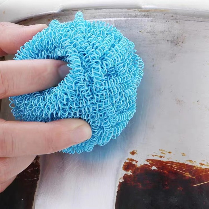 Cleaning Scourer With Handle