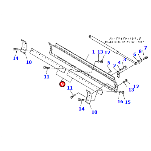 EDGE 232-70-12143/2327012143 is applicable to models such as the bulldozers GD675 and GD555
