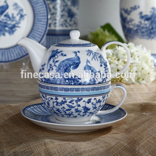 Elegant Fine New Bone China Chinese Teapot set