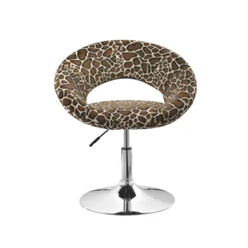 modern adjustable swivel fabric hollow-out back bar chair