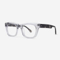 Square Bevel edging Acetate Unisex Optical Frames