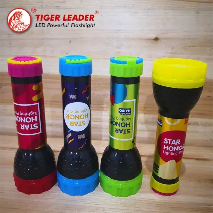 Tiger Leader Bicycle Multicolor LED Light Torch Flashlight
