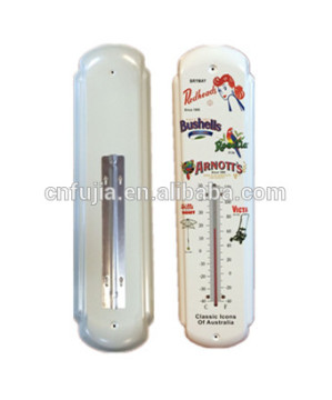 Metal craft garden thermometer,decorative metal outdoor thermometer