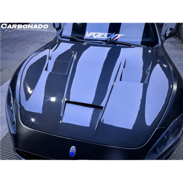 DarwinPRO C Style Carbon Fiber Hood for Maserati 08 to 13 GranTurismo GT GTS