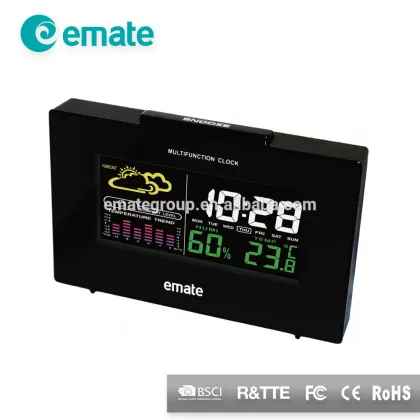 Negative LED display wireless weather station