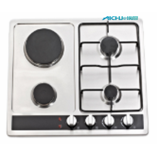 4 Burners Gas Hob Enamel Pan Supports