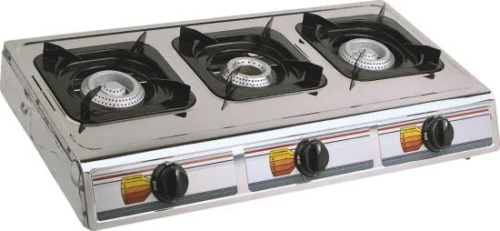 Table gas cooker burner stainless steel top