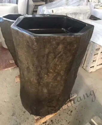 Irregular marble stone sink