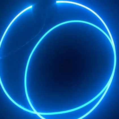 Ambient Light Mouse Pad with Fiber Optic Side Lighting