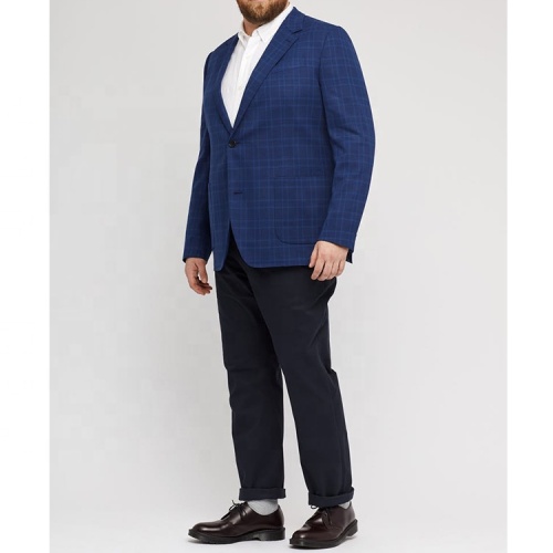 Trend Classic Cobalt Blue Check Plaid Noble Suit