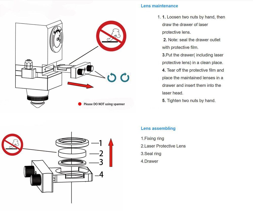 how to use laser protective lens 