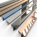 Decoratief aluminium profiel voor keramische tegel