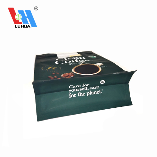 Laminated Flat Bottom Self Seal Bags For Coffee