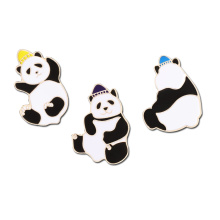 Custom Cute Metal Animal Panda Enamel Pin Badge