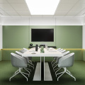 Painéis acústicos revestidos em tecido para escritórios