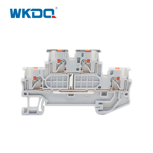 PTTB 1,5/S-PV push-in dubbelnivå terminalblock, med ekvipotentialbonder