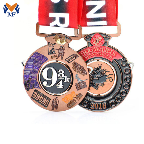 Aangepast logo wonderbaarlijke email Diecast -medailles