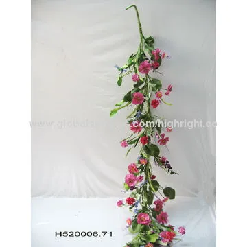 6' Hot Pink Daisy Garland