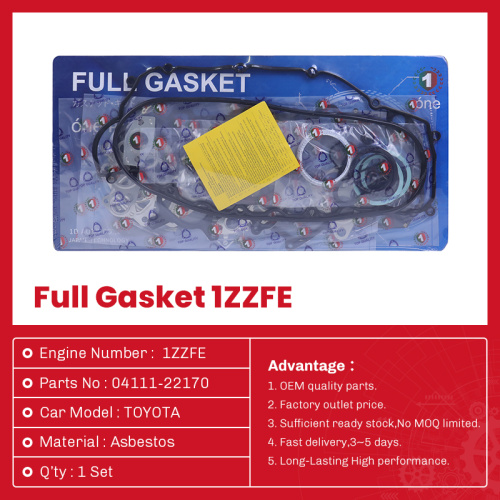 TOYOTA 1ZZFE مجموعة حشيات المحرك الكاملة 04111-22170