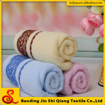 china best selling cotton jacquard lace custom hand towels wholesale