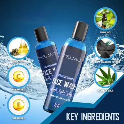 Facial Cleanser Purifying Charcoal Face Wash For Men